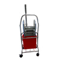 Trolley,Single Mop Bucket with Wringer ,Steel Frame