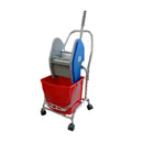 Trolley,Single Mop Bucket with Wringer ,Steel Frame